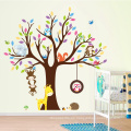 Árbol Pegatinas para niños Vinilo familiar extraíble Pegatinas de pared coloridas Dormitorio de niños, Decoración para el hogar Niños Pegatinas de pared Árbol